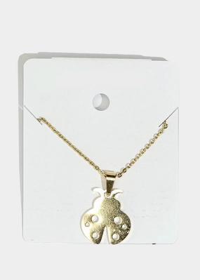 Ladybug Charm Necklace Night Appeal