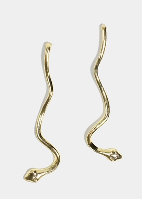 Distinctive Piece Sleek Mood Snake Earrings
