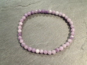 Lepidolite 4MM Stretch Bracelet Lustrous Highlight Modern Design