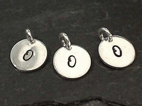 Letter O Charm, Sterling Silver Chic Choice Bold Appeal