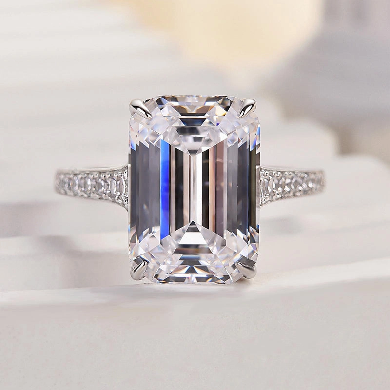 Amazing Article Glam Detail Louily Captivating Emerald Cut Engagement Ring