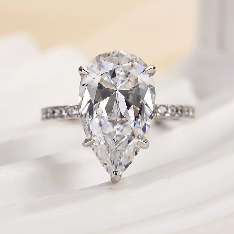 Superior Adornment Louily Excellent Pear Cut Engagement Ring
