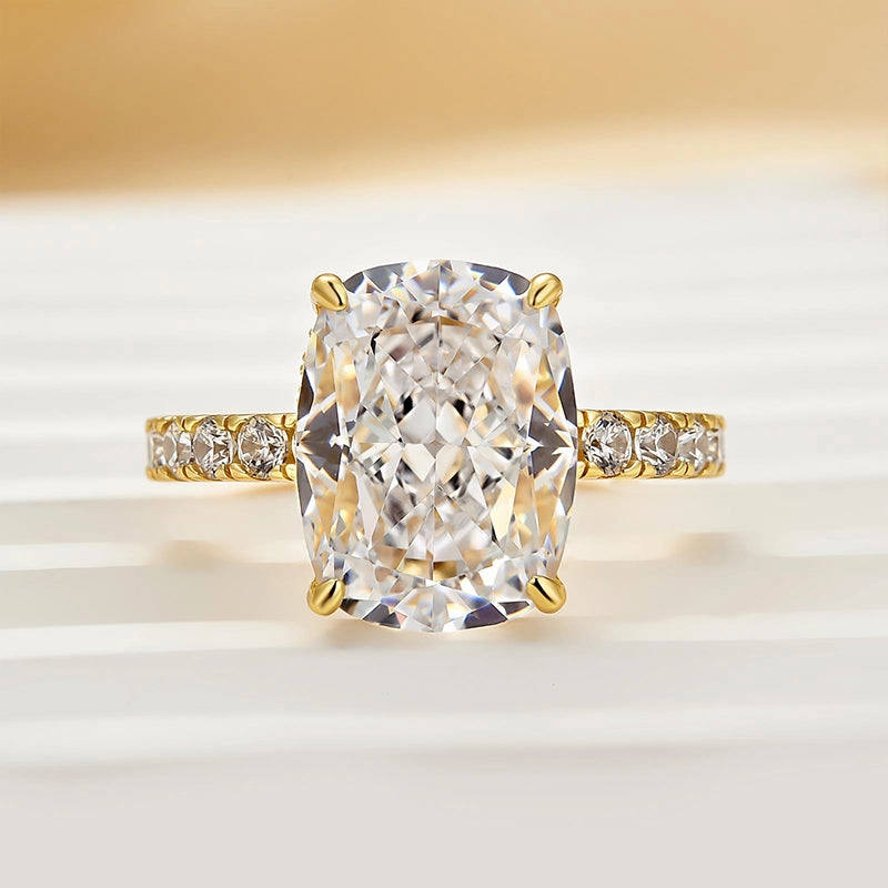 Louily Exclusive 6.5Ct Cushion Cut Engagement Ring For Women highly recommended