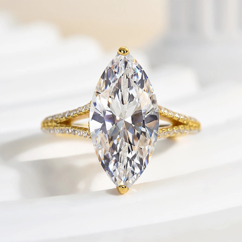 Exclusive Expression Louily Exquisite Split Shank Marquise Cut Engagement Ring