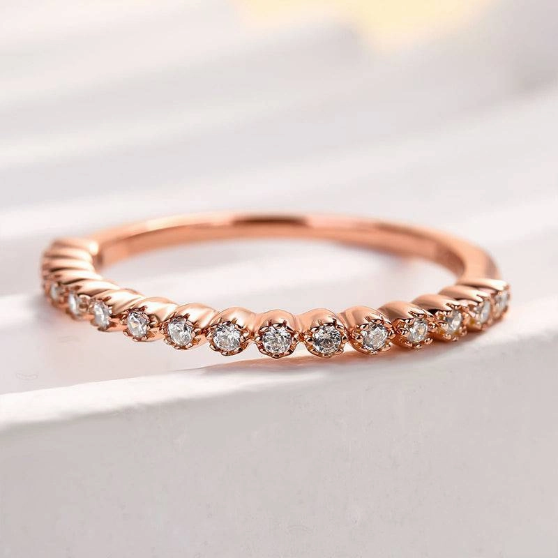 Louily Simplicity Women's Wedding Band In Sterling Silver Eternal Work Excellent Symbol