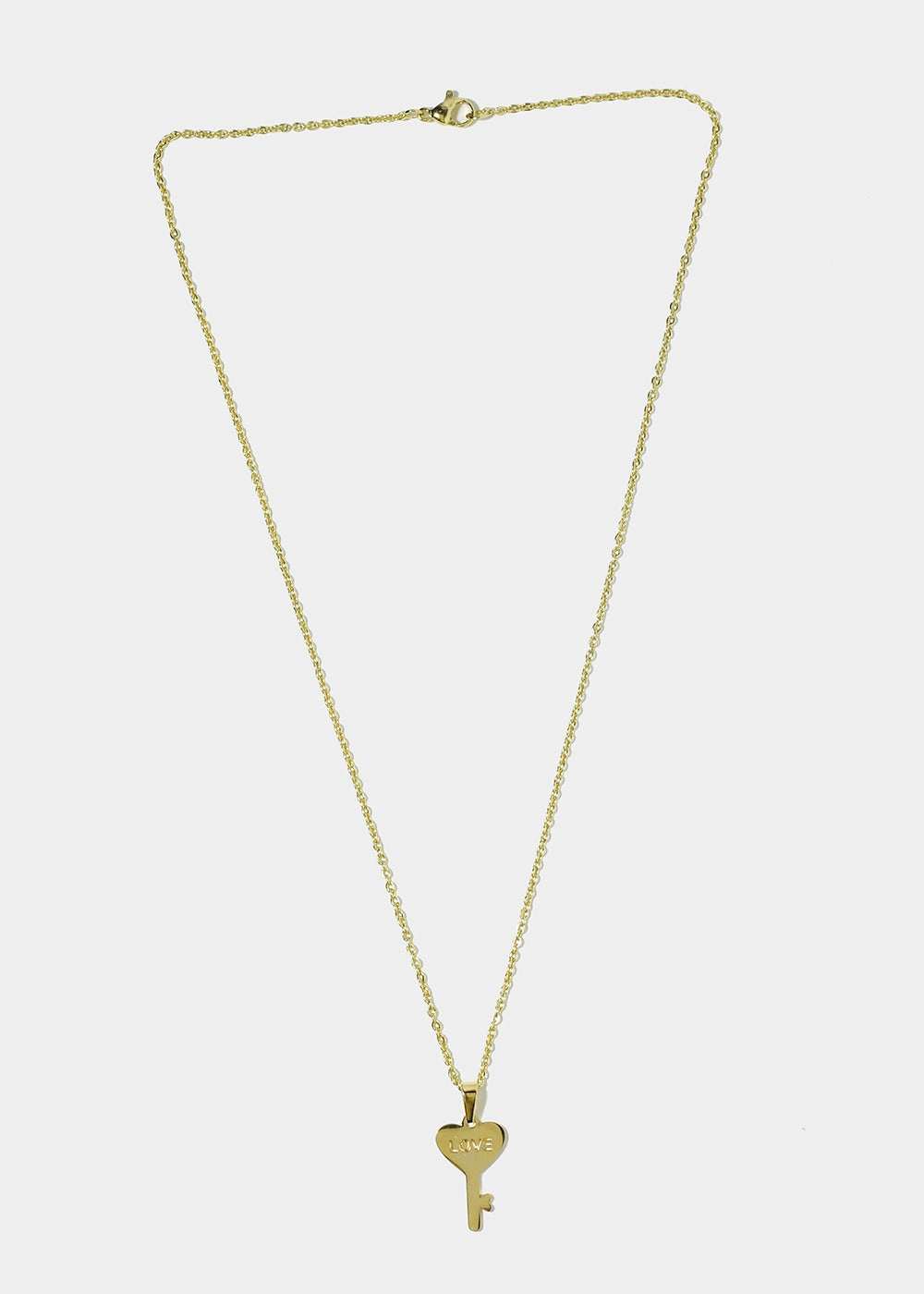 Love Heart Key Necklace Distinct Feature Glam Day