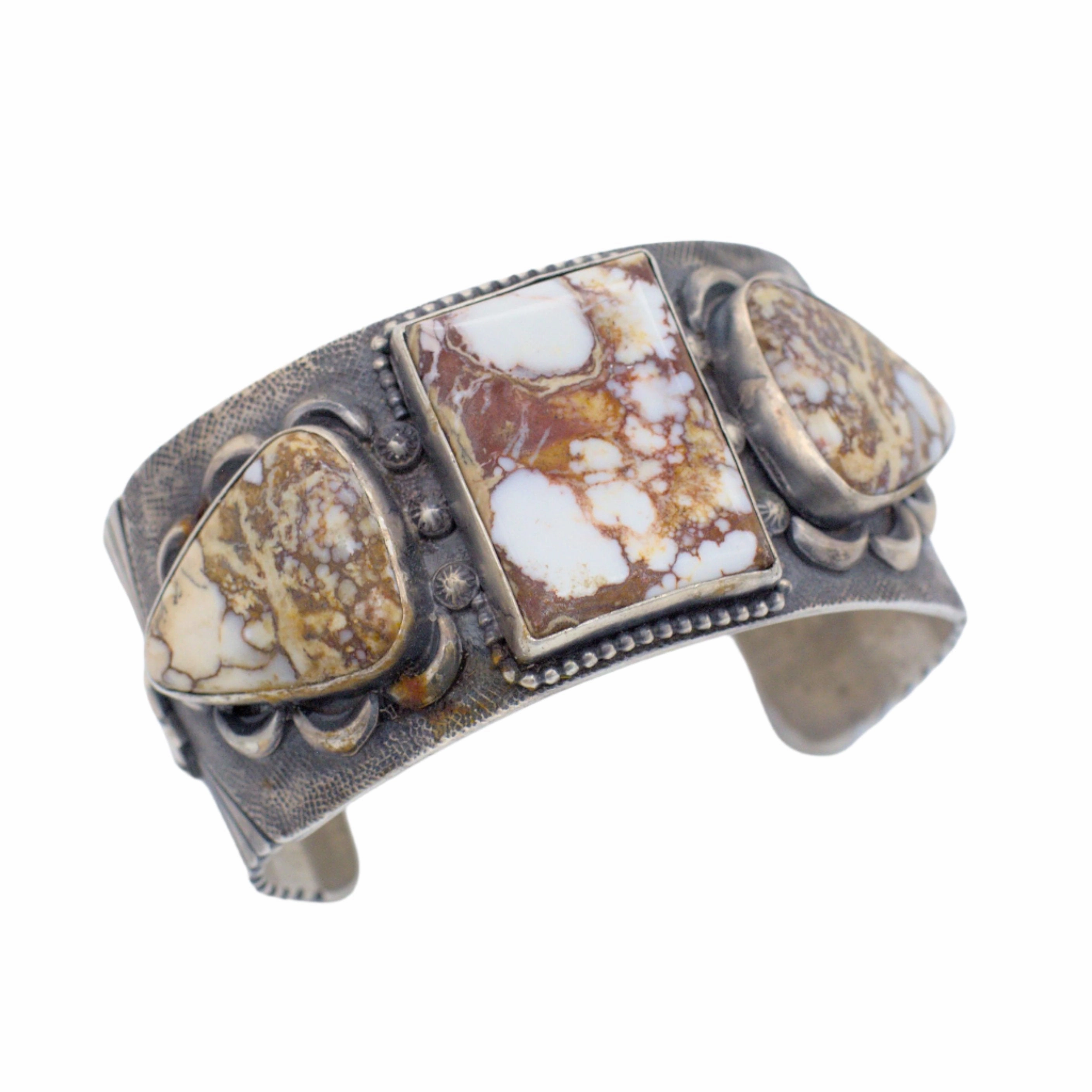 Everyday Touch Aaron Parkett Handmade Navajo Sterling Silver Wild Horse Bracelet