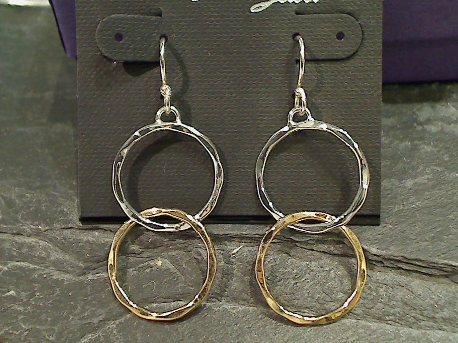 Vibrant Shine Look Sterling Silver, Gold Plated Earrings