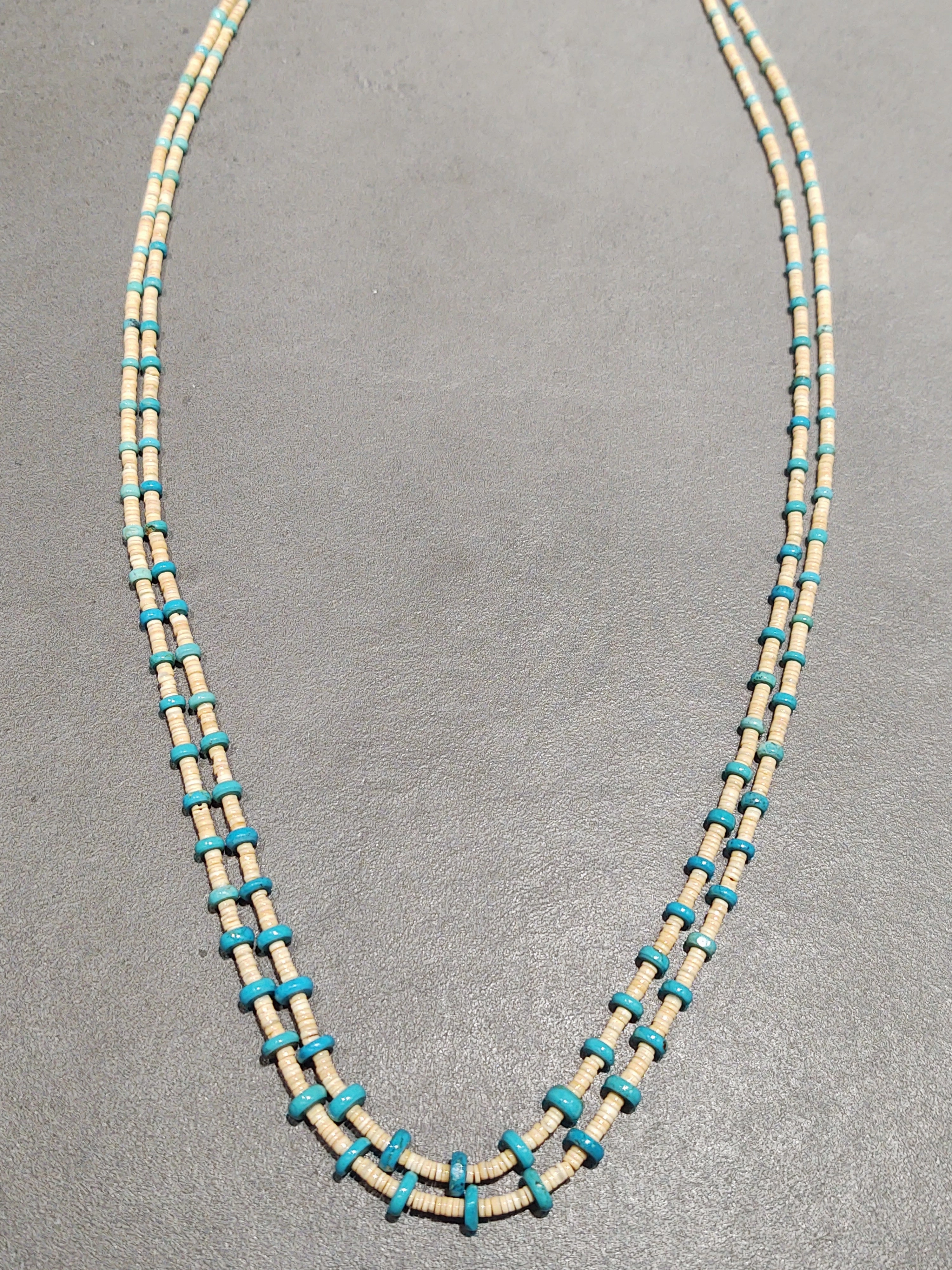 Marilyn Moquino Kewa TQ Melon Necklace - Handmade Native American Urban Flair