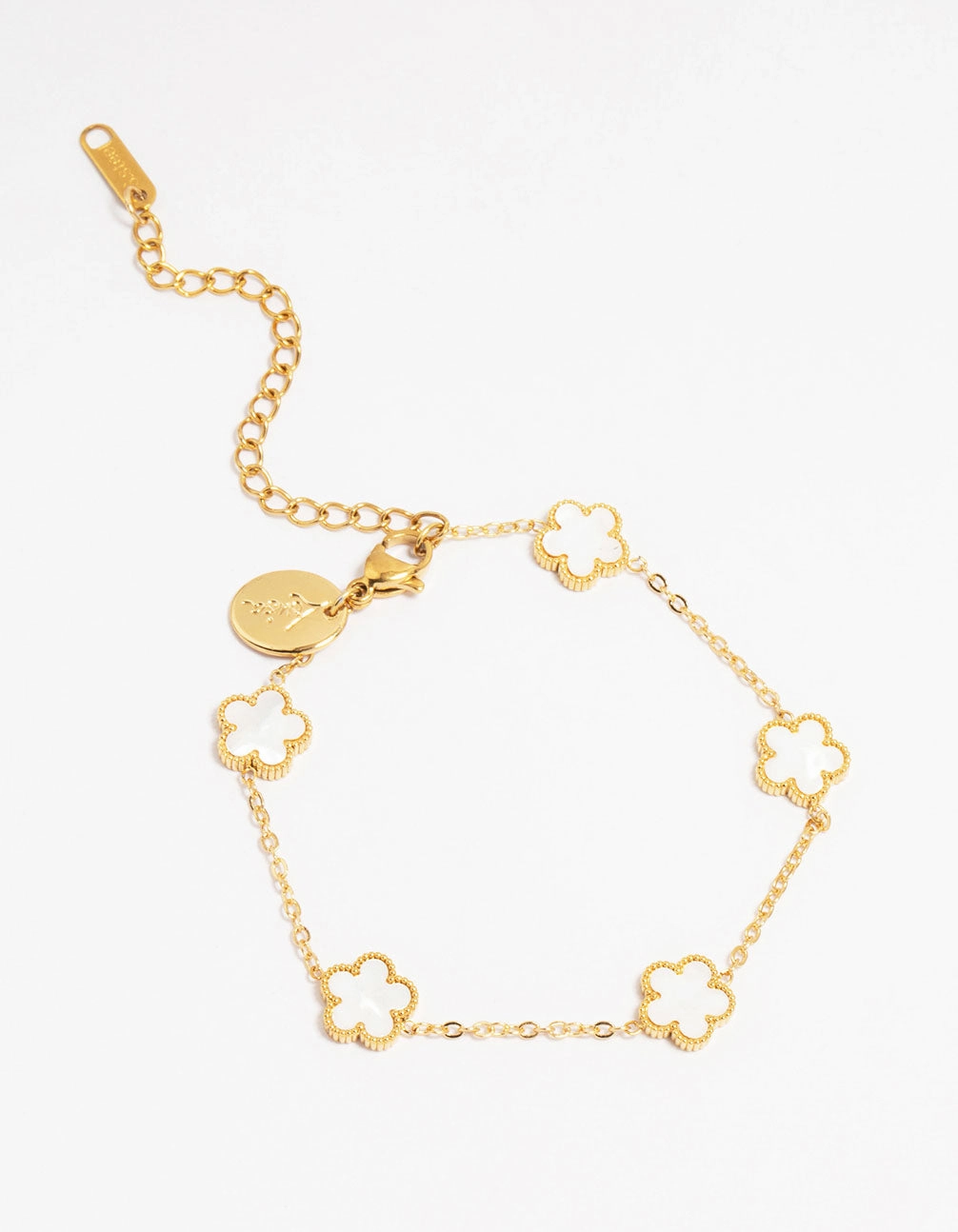 Waterproof Gold Plated Stainless Steel Flower Station Bracelet Exclusive access Sneak Peek