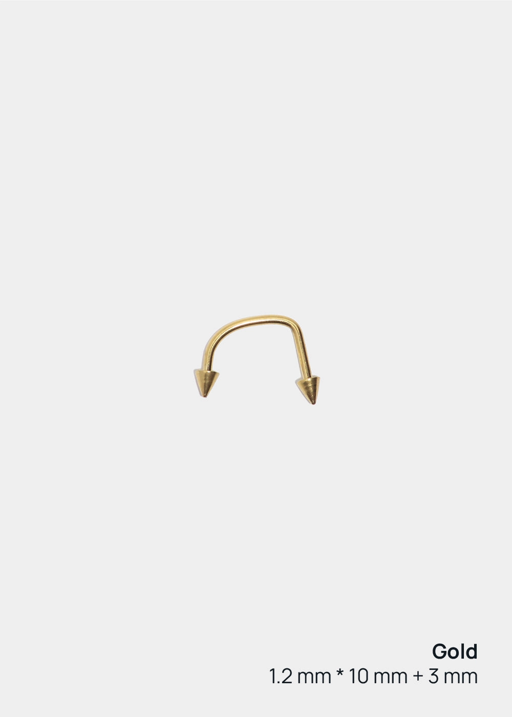 Shiny Stones Handmade pieces Miss A Body Jewelry - Spiked C-Shaped Barbell Monroe