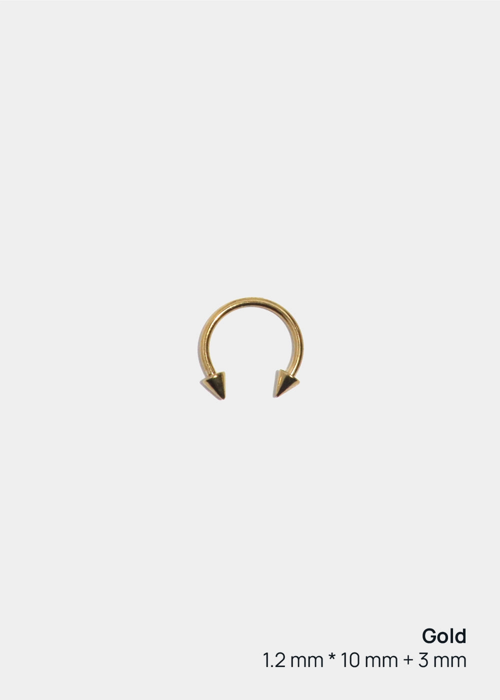 Miss A Body Jewelry - Spiked Horseshoe Hoop Earring Chic Evening