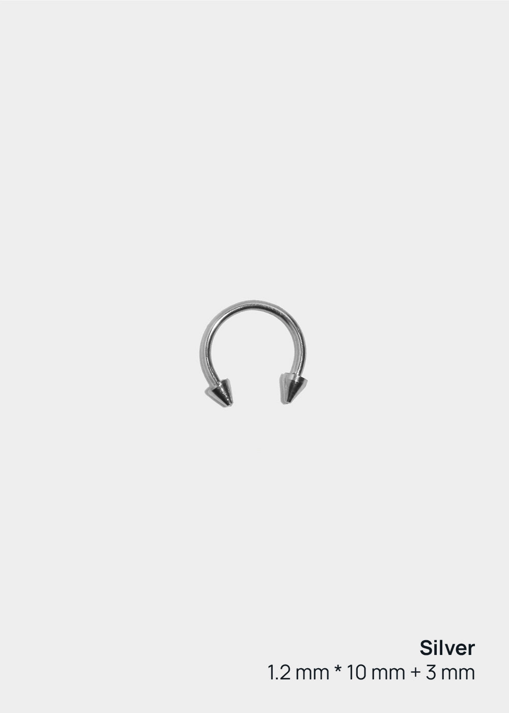 Timeless Gem Miss A Body Jewelry - Spiked Horseshoe Hoop Earring