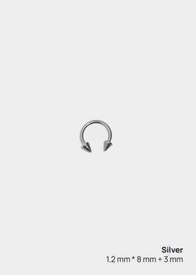 Lux Appeal Miss A Body Jewelry - Spiked Horseshoe Hoop Earring