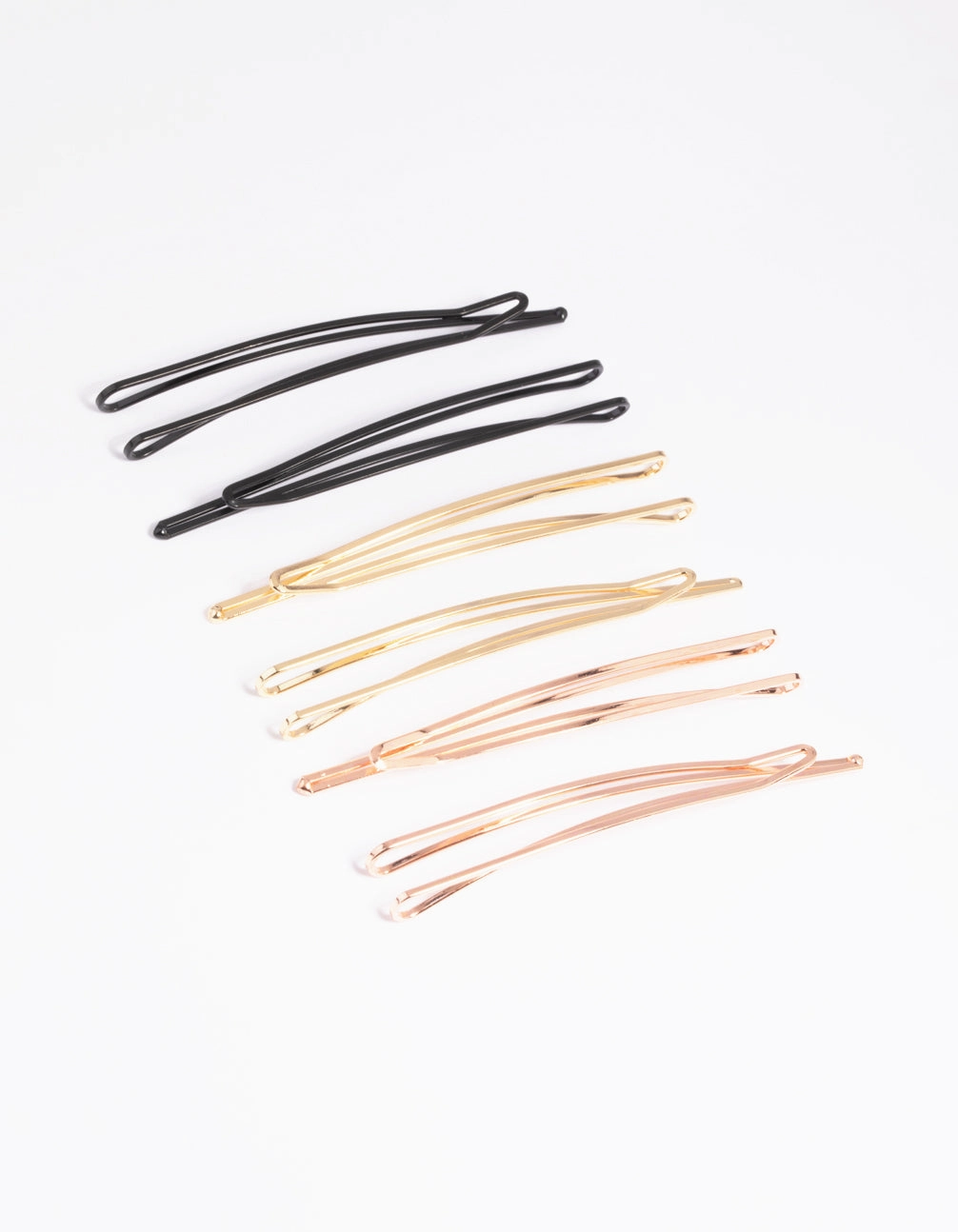 Everyday Shine Mixed Metallic Hair Slide 6-Pack