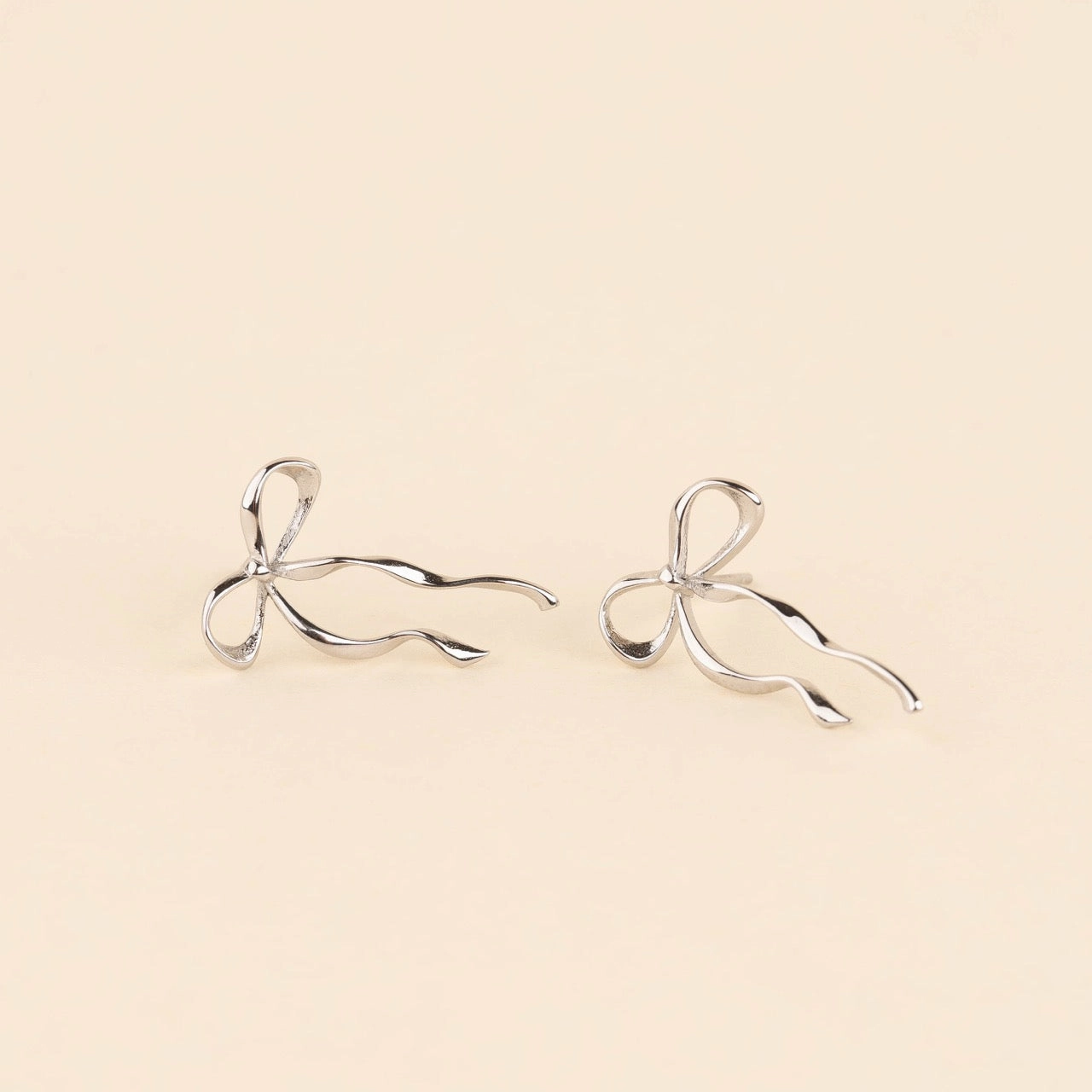 Dainty Bow Stud Earrings Glow Touch