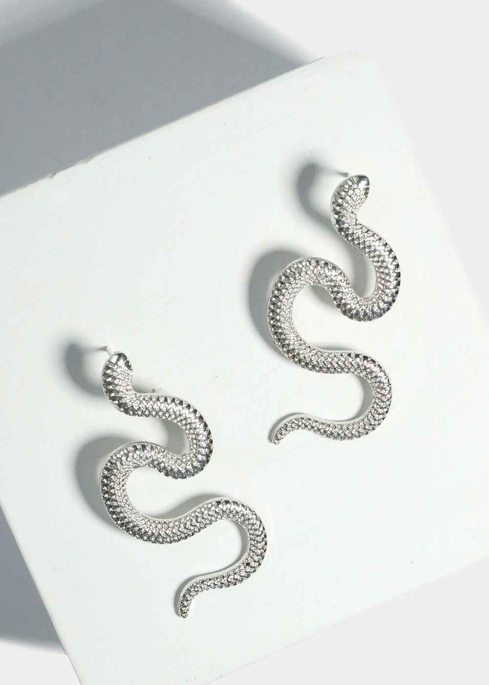 Textured Snake Earrings Precious Craft