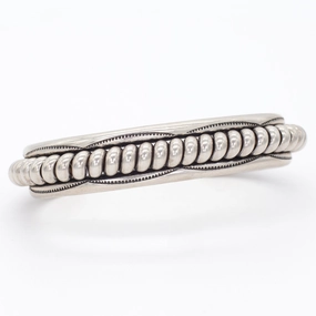 daily pick Wedding Ensemble Navajo Handmade Sterling Silver Cuff Bracelet (Hallmark: Tahe)