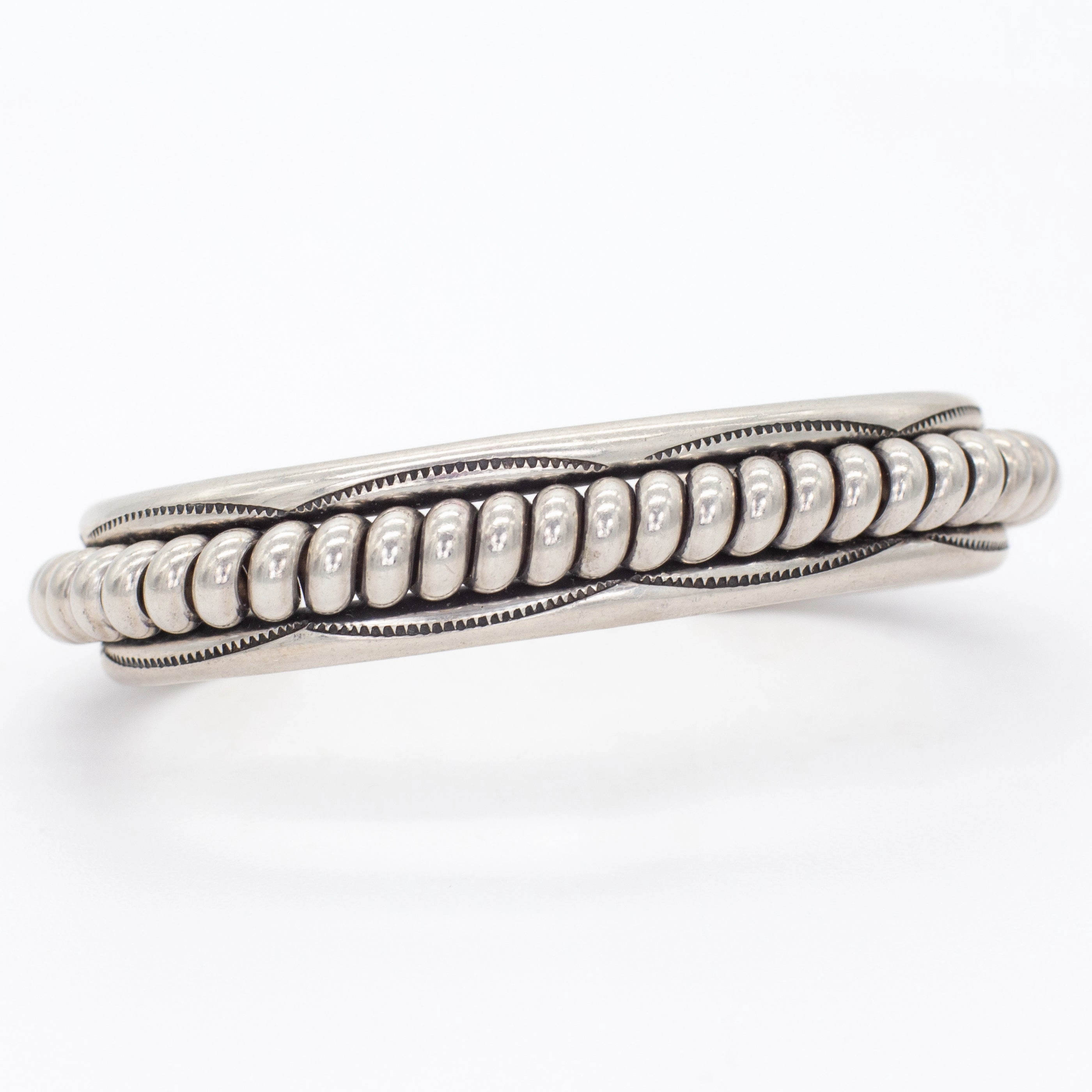 daily pick Wedding Ensemble Navajo Handmade Sterling Silver Cuff Bracelet (Hallmark: Tahe)