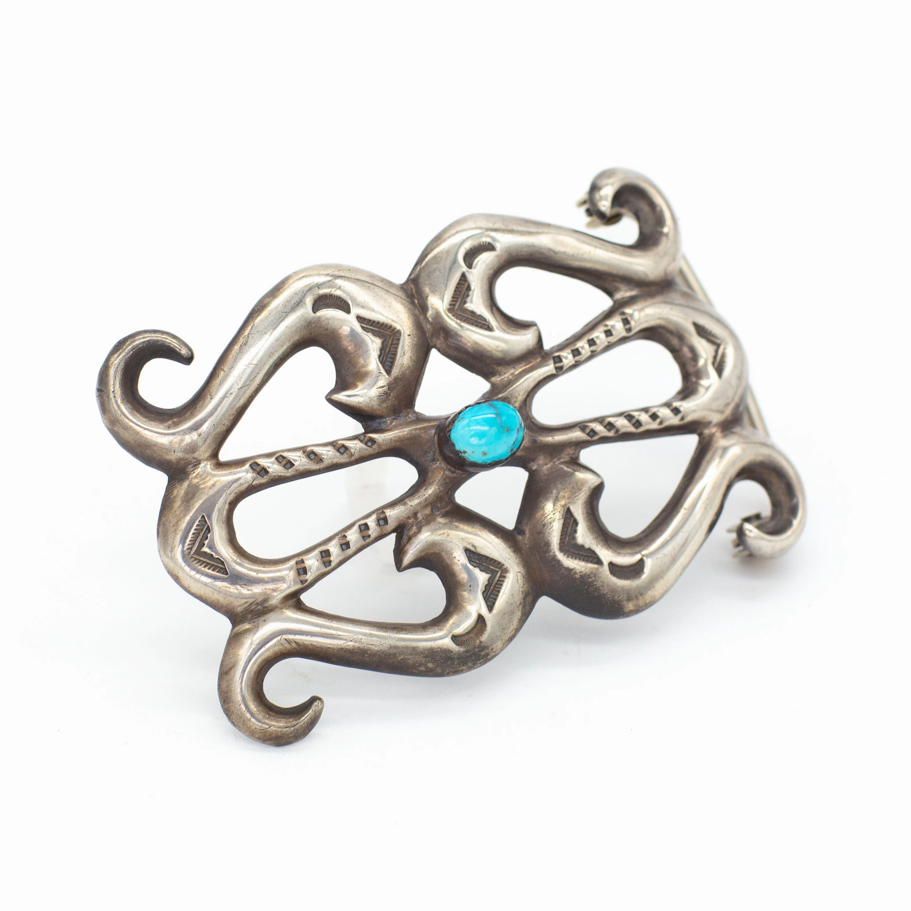 Golden Touch Classic Fashion Nellie Tso Navajo Handmade Sterling Silver Belt Buckle