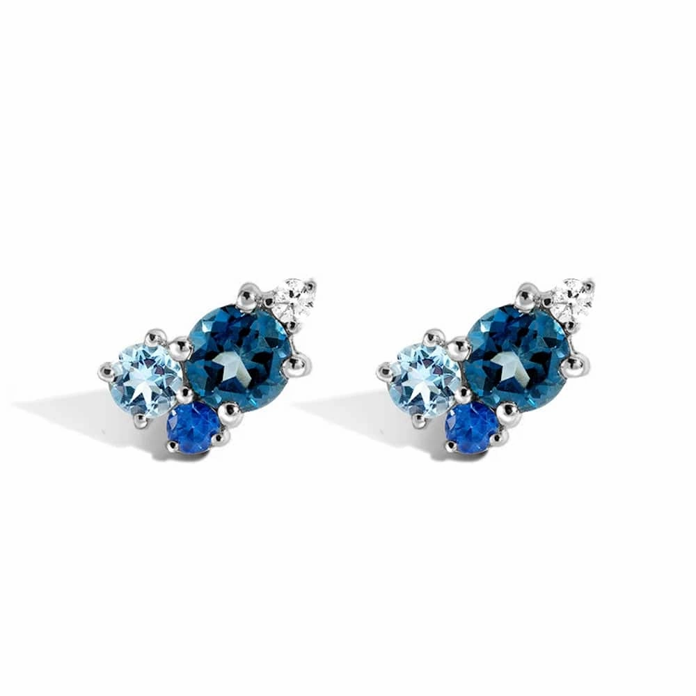 Daily Accessories Luxury Form Ocean Breeze Cluster Earrings