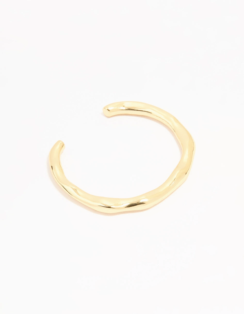 Intuitive Sight Gold Plated Organic Wrist Cuff