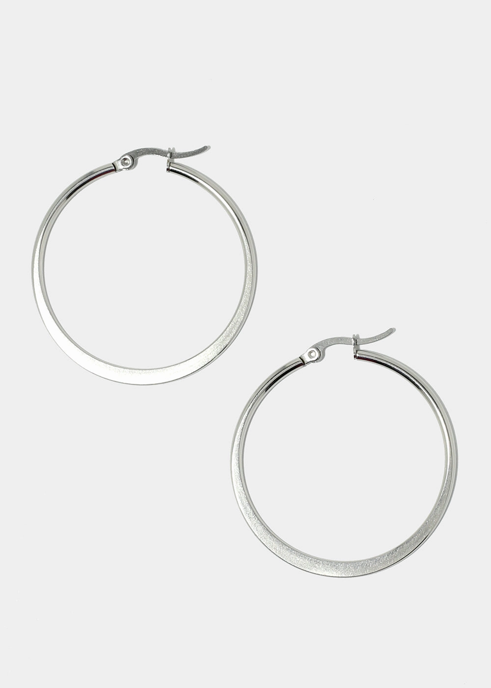 gentle touch Charming Craft Classic Flat Hoop Earrings