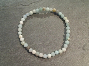 Bright Reflection Mixed Grades Of Amazonite 4MM Stretch Bracelet