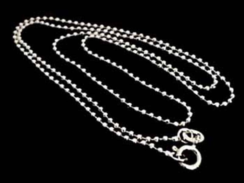 Effortless Look 30" Thin Gauge 1.5mm Cut Ball Chain, Sterling