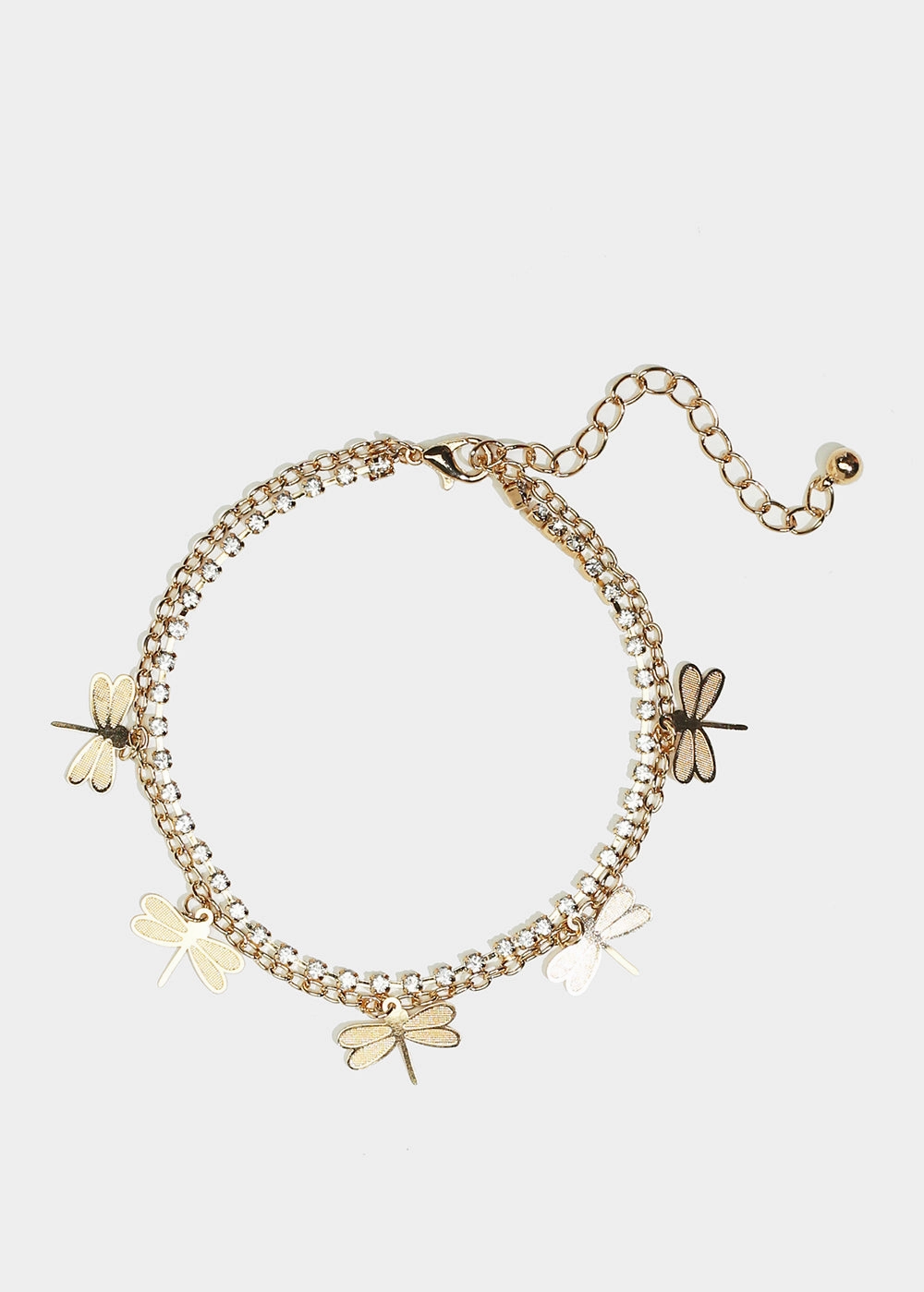 Weekend Chic Dragonfly Charm Anklet