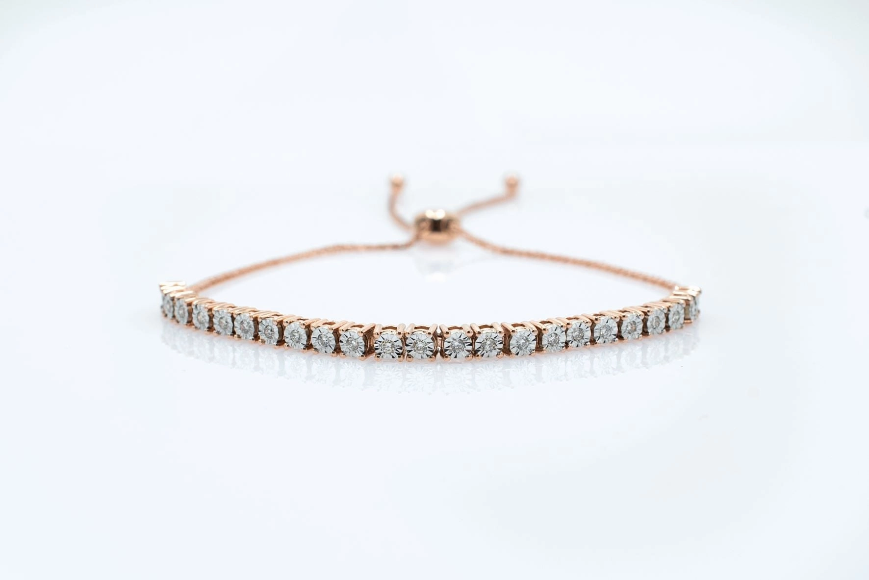 Diamond Illusion Set Bolo Adjustable Bracelet Timeless Flow