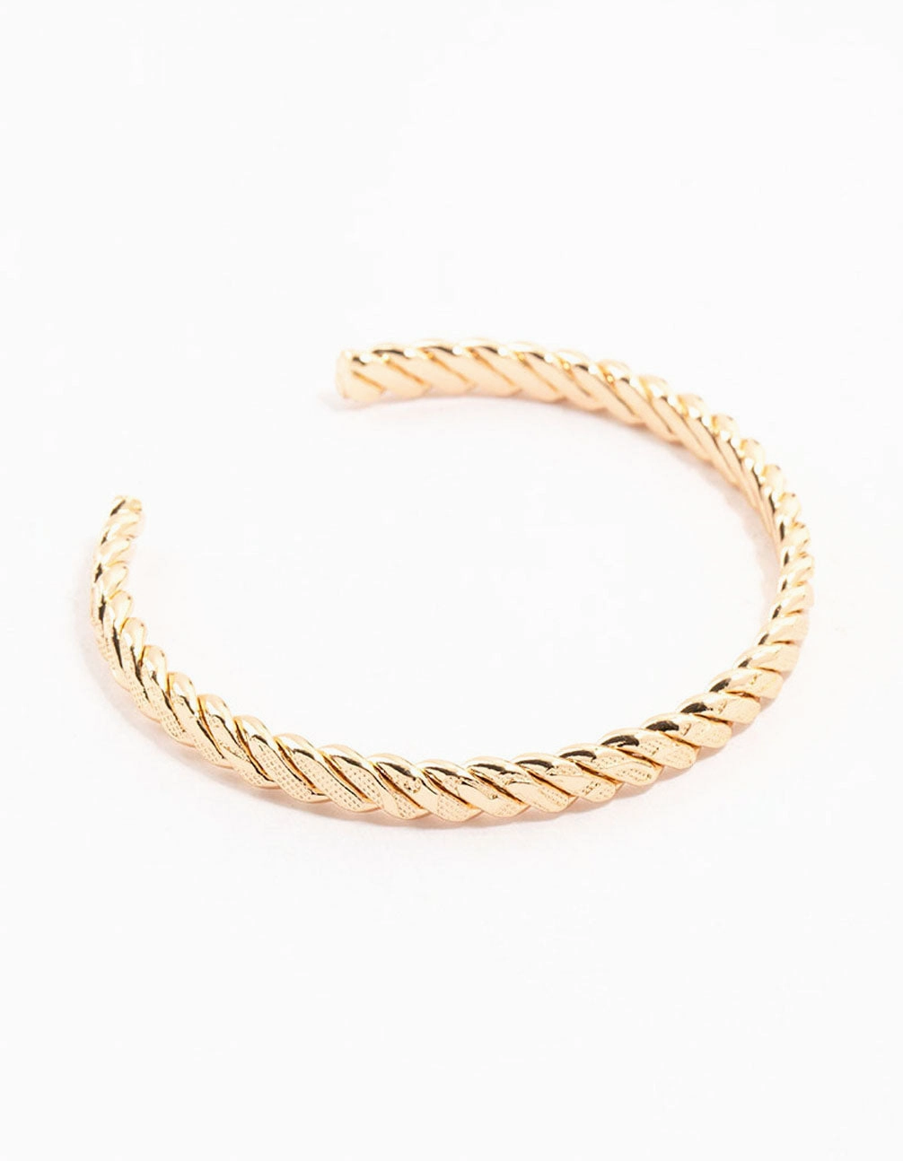 Gold Twisted Rope Wrist Cuff Critically Acclaimed