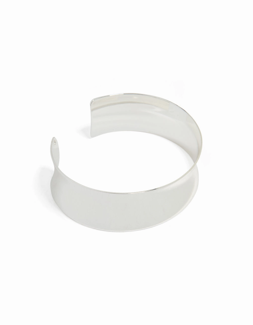 Silver Flat Wide Wrist Cuff Spiritual connection One-Of-A-Kind Sight