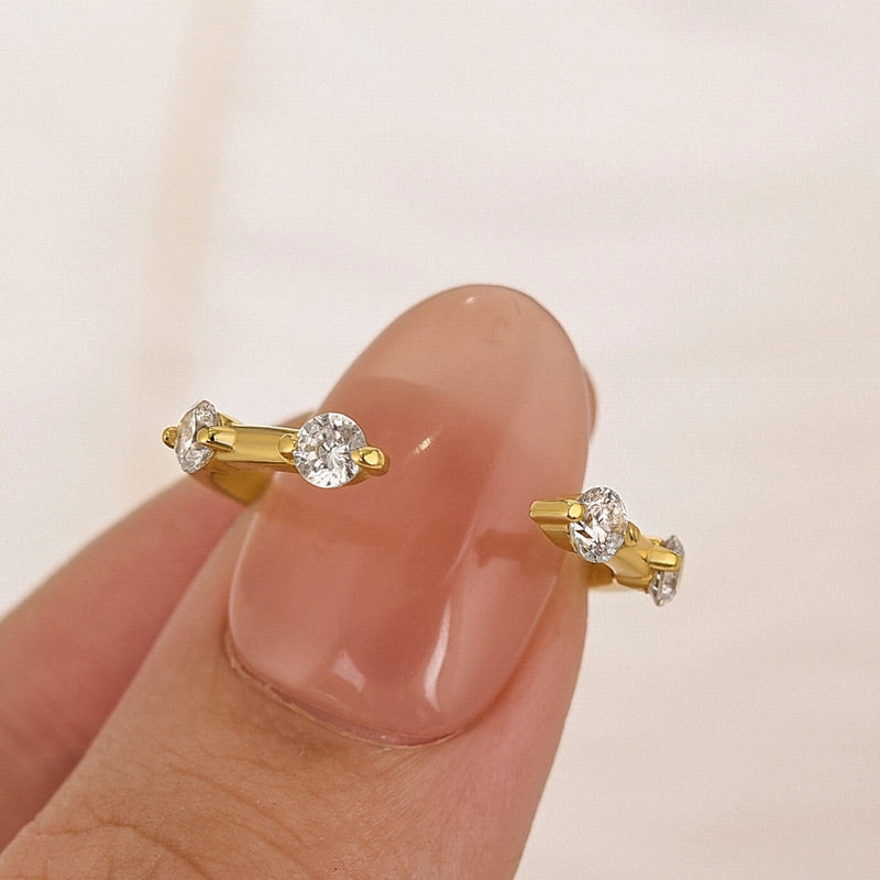 Classic Round Cut Open Wedding Band In Sterling Silver For Women High-End Jewelry Trendsetter Jewelry