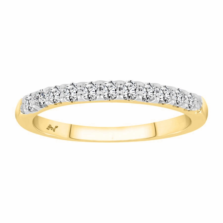 Luxury Detail LADIES BAND 0.33CT ROUND DIAMOND 14K YELLOW GOLD (SI QUALITY)