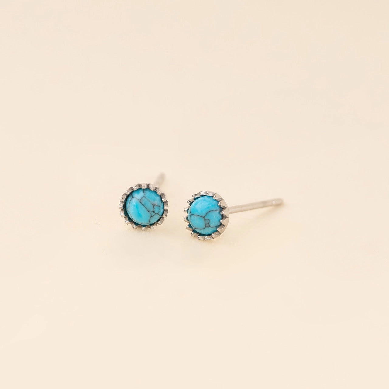 Turquoise Stud Earrings Luxury Shine