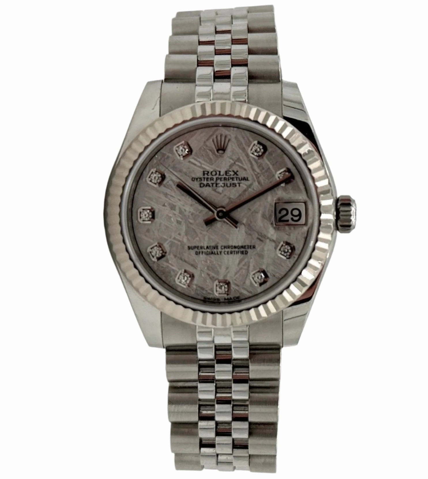 Pre-Owned Women's Rolex Meteorite Dial Datejust Seasonal Match Fashion Pairing