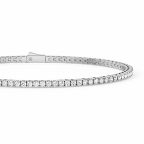 Original View Ideal Composites Classic 2.5mm Moissanite Basket Tennis Bracelet