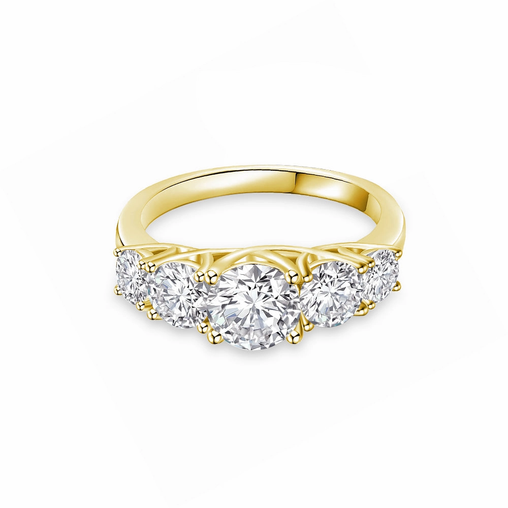 Classic Five Stone Anniversary Band Statement Piece