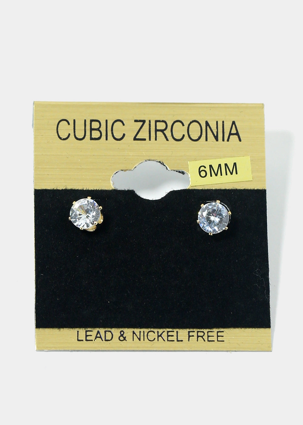 Rhinestone Stud Earrings Polished Highlights Evening Sparkle