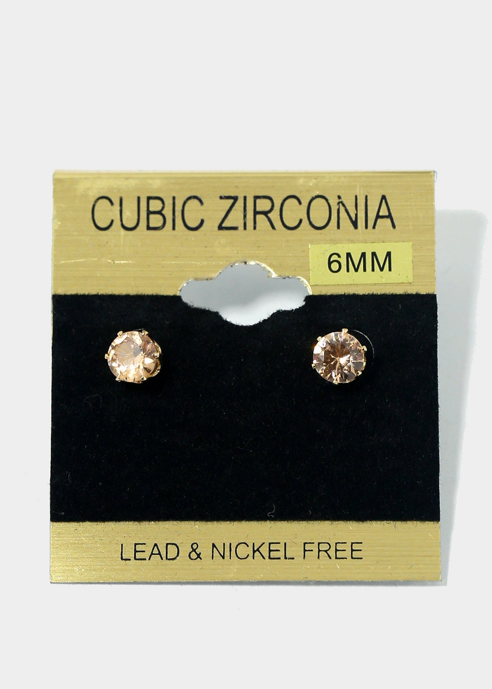 Rhinestone Stud Earrings Sleek Feature Statement Feature