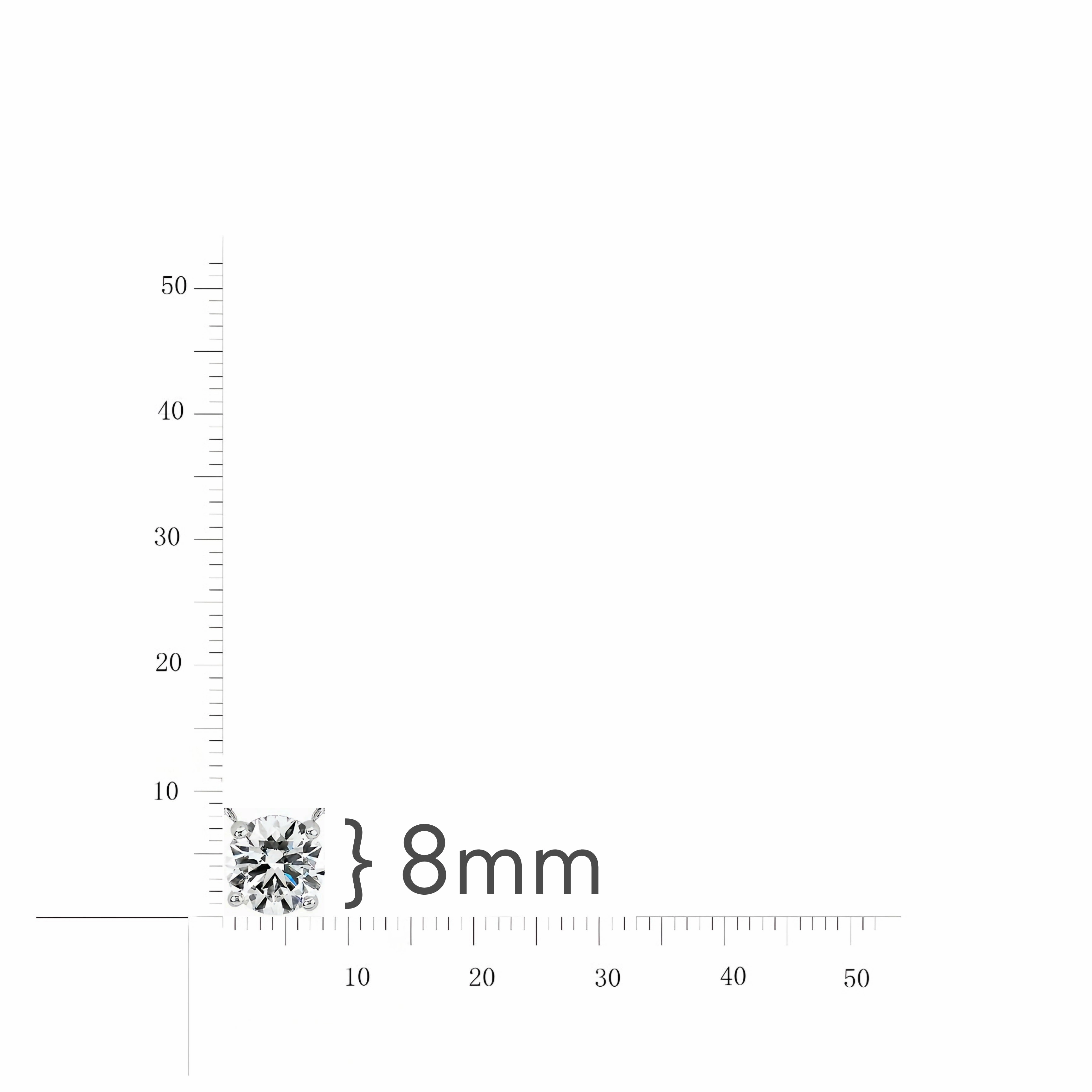 Bold Craft Rhodium Plated Sterling Silver CZ Solitaire Necklace