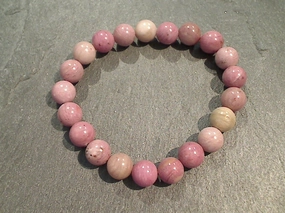Sculptural Feel Fresh Highlight Rhodonite 8mm Stretch Bracelet