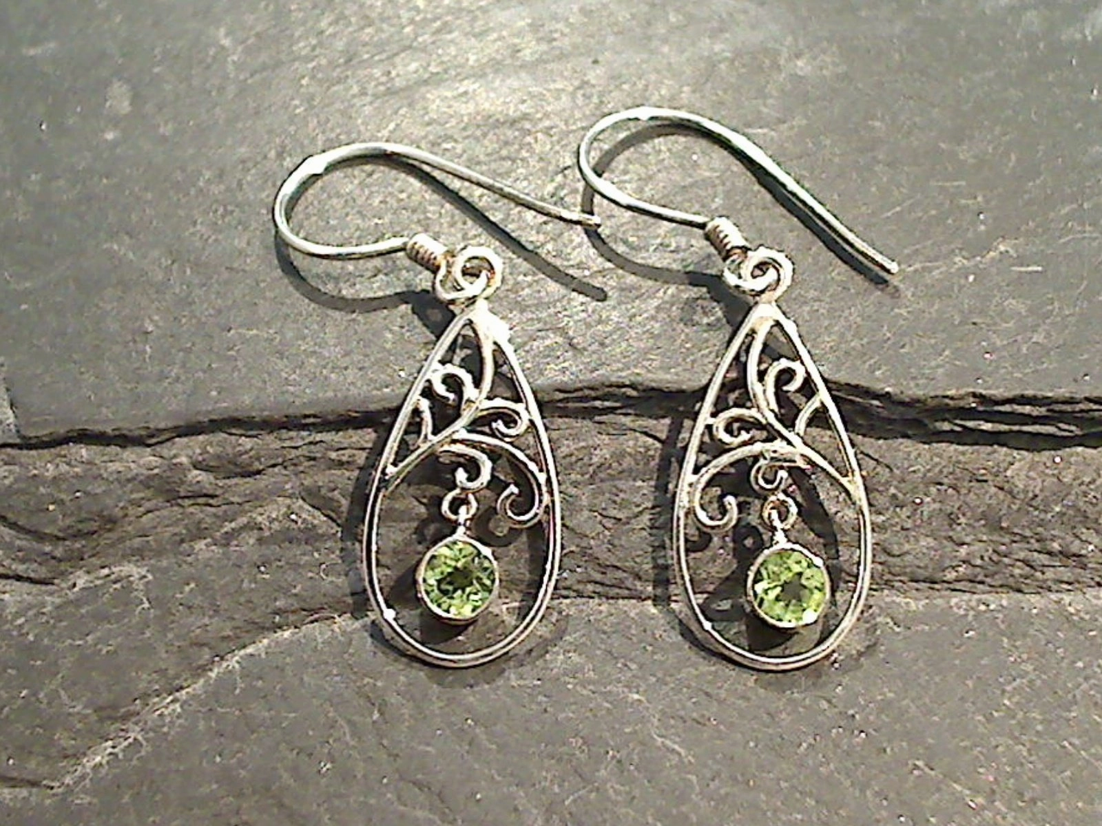 Peridot, Sterling Silver Earrings Daily Match Classic Style