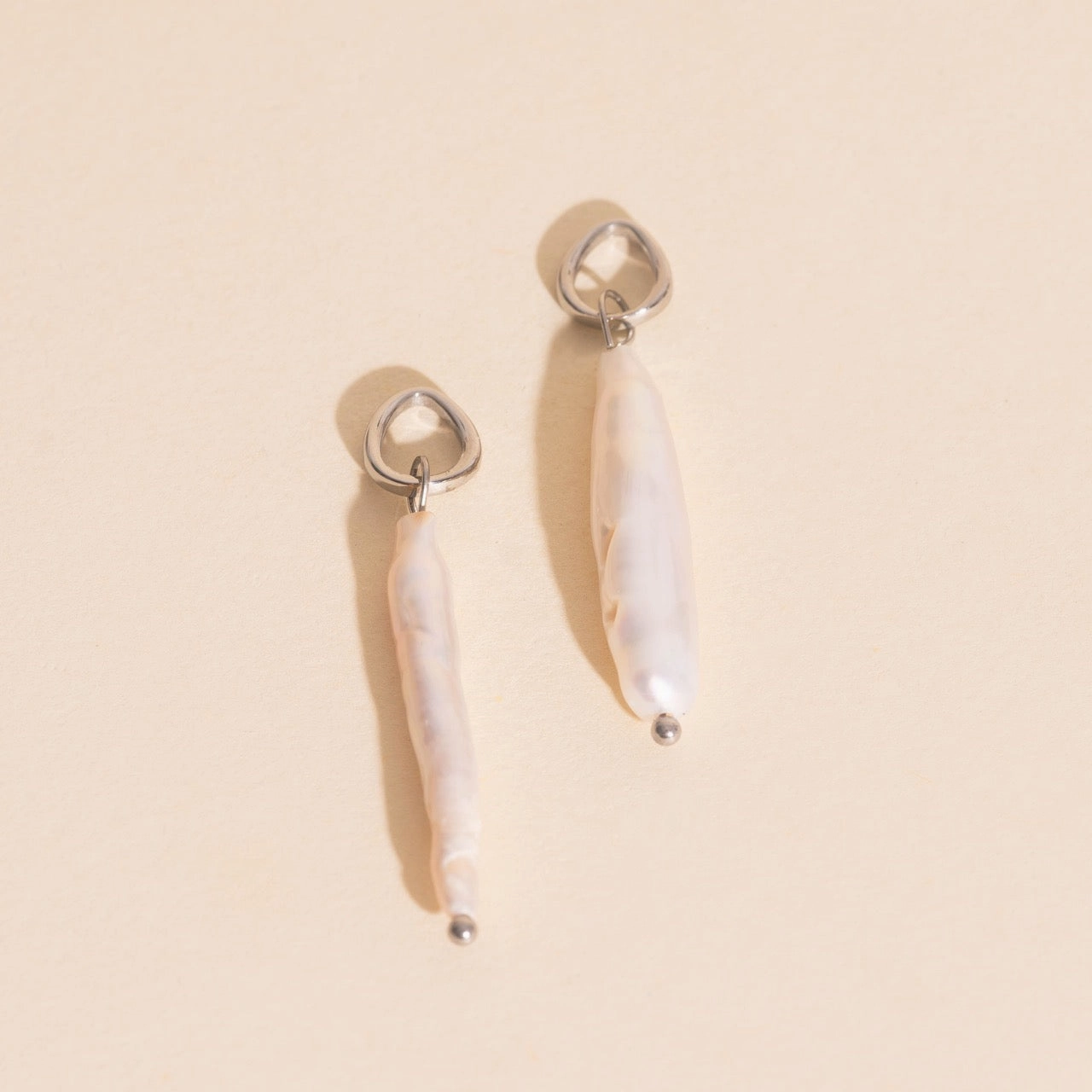 Sailor's Pearl Huggie Hoop Charms Timeless Shine Jewelry Lustrous Radiance