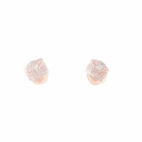 Everyday Style Pink 3D Cube Stud Earrings