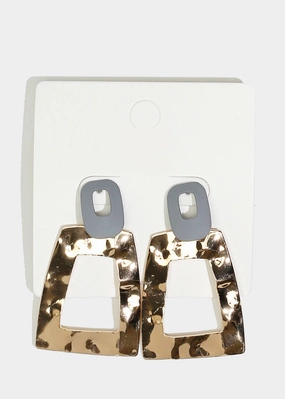 Colorful Textured Earrings Lightweight Fit Romantic Finish