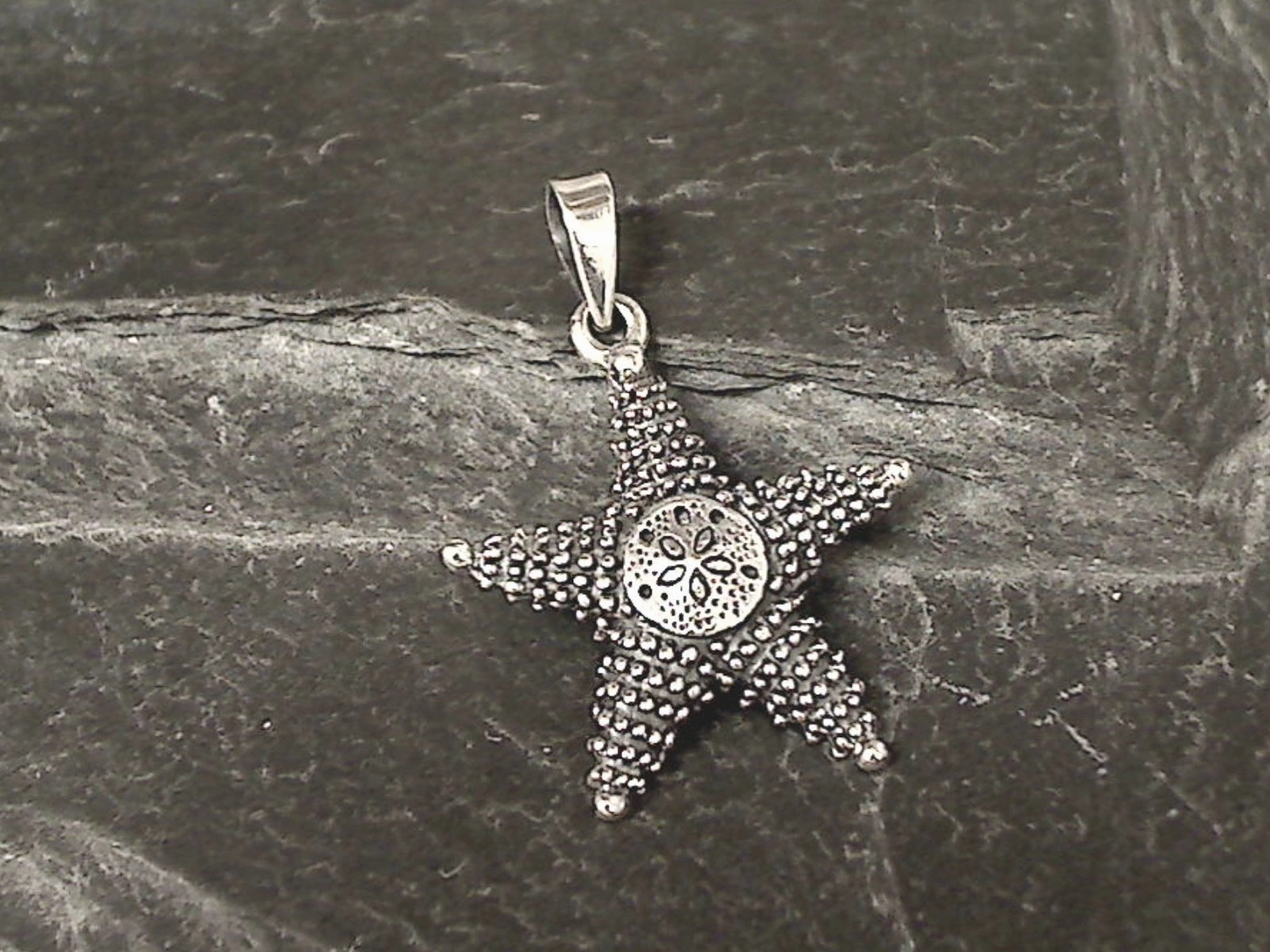 Sterling Silver Starfish Pendant Quiet Glow Timeless Flow