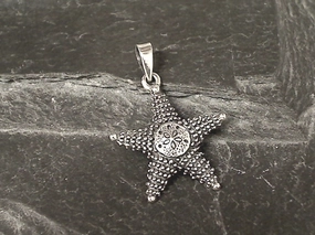 Sterling Silver Starfish Pendant Quiet Glow Timeless Flow