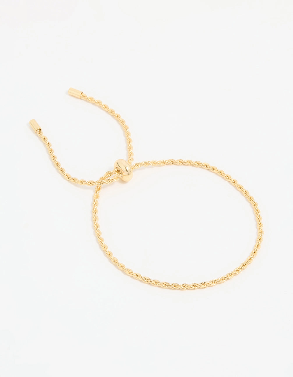 Gold Plated Simple Rope Toggle Bracelet Embellished Details Cheerful Combinations